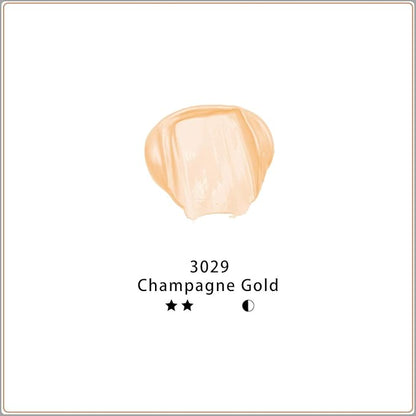 Artecho Acrylic Paint, Champagne Gold Paint (120ml / 4.05oz) Tubes, Art Craft Paints for Canvas, Rock, Stone, Wood, Fabric, Art Supplies