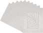 Pack of 25 Acid Free 11x14 Mats Bevel Cut for 8.5x11 Photos - Golf Ball Texture Precut Matboards for Pictures, Photos, Framing - 4-ply Thickness