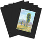ZBEIVAN 8x10 Black Picture Mats with Core Bevel Cut Frame Mattes for 5x7 Pictures - Pack of 5