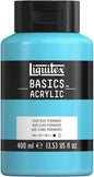 Liquitex BASICS Acrylic Paint, 400ml (13.5-oz) Bottle, Light Blue Permanent
