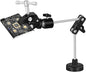 Helping Hands Soldering Magnetic Soldering Clamp with 2.16-inch Jaw Opening, Super Clamp with 1/4 and 3/8 Thread, Flexible Articulating Arms with Clamps, Magnetic PCB Clip for Repairing DIY Work