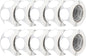 Perco White 3-Inch Perforated Circle Dot Sticker Labels — 10 Rolls, 5,000 Round Stickers — with Permanent Adhesive for Moving Boxes, Sale Signage, Displays, Status Messaging—Made in USA