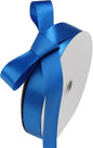 1" x 100 Yards Royal Blue Polyester Satin Ribbon Single Faced Bulk Fabric Ribbons for Gift Wrapping, Crafting, Bows Making, Flower Bouquet, Wedding, Home Decor