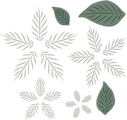 Cutting Dies Metal Stencils Scrapbooking Tools DIY Embossing Template for Paper Card Making Album Arts Crafts Supplies (Flower Set C-10.5x9.7cm)