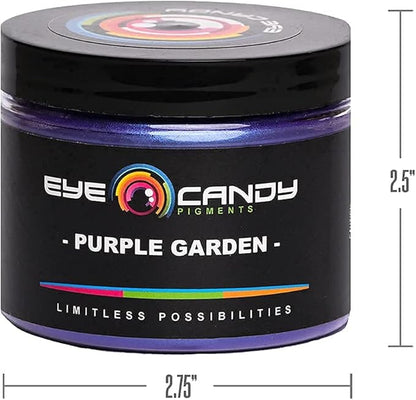 Eye Candy Pigments Premium Purple Mica Powder - Purple Garden (50gr) - for Epoxy, Resin, Soap, Paint, Woodworking, Acrylic Pouring, Bath Bombs, Fishing Lures - DIY Arts and Crafts Additive