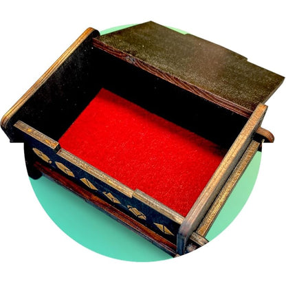Dice Box - BLACK - Dragons Eye 6x4x3