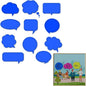 YKW 11PCS Multi-Shape Speech Bubble Chat Cutting Dies, DIY Paper Craft Cutting Dies for Scrapbooking Card Making Journal Decoration and Paper Art Perfect for Craft Enthusiasts and Kids Metal Die Cuts