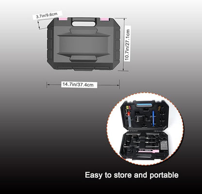 4 in 1 Hot Wire Electric Foam Cutter Kit, Styrofoam Cutting Tool 15W/ 6V with Case, Heated Foam Carving Knife Kit (Toolbox Pink)