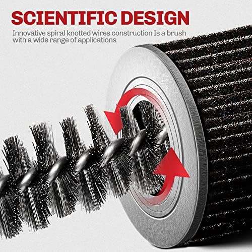 6PCS 304 Stainless Steel Bore Brush Copper Pipe Cleaner, Twisted Wire Drill - Image 4