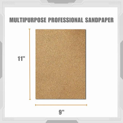Multipurpose Sanding Sheets Assorted Grits: (25) 80, (25) 12, and (25) 220. 75PK..
