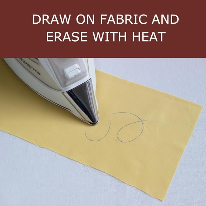 Madam Sew Heat Erasable Fabric Marking Pen | Blue Quilting, Sewing, Crafts and Dressmaking Disappearing Ink