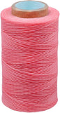 284 Yards Waxed Thread, 210D Heavy Duty Wax Upholstery Thread for Leather Sewing, 0.8mm Flat Waxed String for Bookbinding/Shoe Repairing/Leather Projects