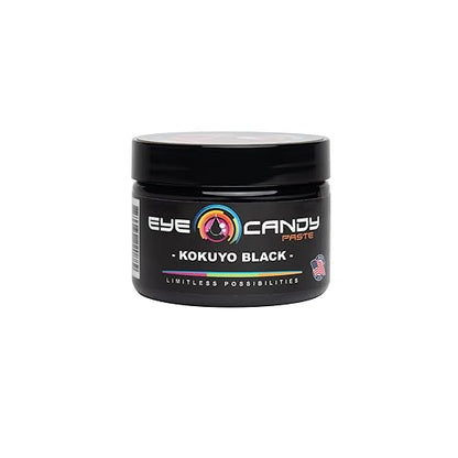 Eye Candy Black Resin Pigment Paste Kokuyo Black (2 oz Paste) | Highly Pigmented, Ultra-Fine, Versatile for Multiple Epoxy Resin Applications, and Customizable Colors