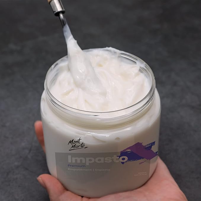 Mont Marte Impasto Acrylic Medium 500ml (17oz) (Pack of 2)