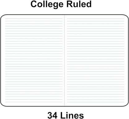 Large Colorful Notebook Journals Bulk, College Ruled, Lined Paper, 8.5x11 inch, 60 Pages, Journal Set for Travelers, Students and Office, Composition Diary Subject Notebooks Planner, 12 Pack