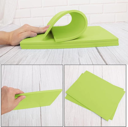4 Pcs 8.5"x11" Rubber Carving Blocks, A4 Linoleum Blocks, Stamp Carving Blocks for Printmaking, Linocut Artists, Crafts and More,(Green) by KUKLIPJIM.