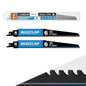 2 Pack 9 inch Reciprocating Saw Blades Set， 6 TPI High Carbon Saw Blades for Wood with Nails ，Saw Blades with Organizer Case (2, 6T/9inch)