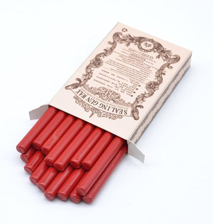 Envelope Sealing Wax Seal Sticks for Mini Glue Gun, Pack of 16 in Red