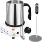 SAEUYVB Candle Making Kit,Candle Making Supplies,Candle Making Kit with Hot Plate,Candle Making Supplies for Beginners with Pouring Pot ，Thermometer and More（White）