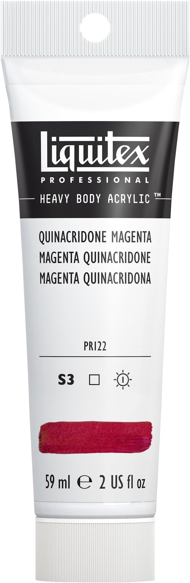 Liquitex Professional Heavy Body Acrylic Paint, 2-oz (59ml) Tube, Quinacridone Magenta