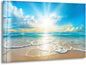My Photostation.com Round 31,5'' Beautiful Sunset & Ocean Glass Wall ArtTempered Glass Printing Wall Decor Large Wall Art Wall Hangings