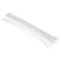 PATIKIL 26 Gauge 16" Floral Stem Wire, 100 Pcs Paper Wrapped Iron Artificial Flower Stem Accessories for DIY Bouquet Stem and Craft Decoration, White
