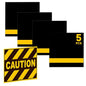 5PCS Laser Engraving Double Color ABS Plastic Sheet,Two-Tone Laserable Engraving Plastic Sheets for Name Badge,Office Label,Laser Artistic Product,Size 11.73" x 11.73",Black/Yellow