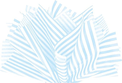 Flexicore Packaging Light Blue Pin Stripe Print Gift Wrap Tissue Paper Size: 15 Inch X 20 Inch | Count: 10 Sheets | Color: Light Blue Pin Stripe