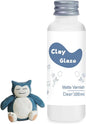 100ml Air Dry Clay Glaze, Clay Varnish for Air Drying Clay, Clear Acrylic Varnish for Craft Pottery Waterproof & Matte Finish