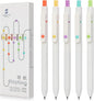 FIOVER Gel Pens, 5pcs 0.5mm Quick Dry Black Ink Fine Point Smooth Writing Pens High-End Series Ballpoint for Office School Supplies, Gifts for Women and Men