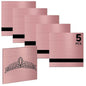 5PCS Laser Engraving Double Color ABS Plastic Sheet,Two-Tone Laserable Engraving Plastic Sheets for Name Badge,Office Label,Laser Product,Size 11.73" x 11.73",Brushed Rose Golden/Black