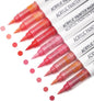 Water Based Acrylic Paint Markers, 9 Colors Acrylic Paint Pens Set with Soft Brush Tip, Marker Pen for Rock Painting, Egg, Wood, Glass, Paper, Acrylic Painter Ink (Lip Gloss Red Series)
