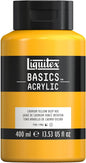 Liquitex BASICS Acrylic Paint, 400ml (13.5-oz) Bottle, Cadmium Yellow Deep Hue