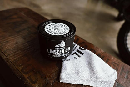 Walrus Oil - Polymerized Linseed Oil. 100% Natural, VOC-Free, Fast Curing Wood Sealer. Food-Contact Safe, 16oz Can