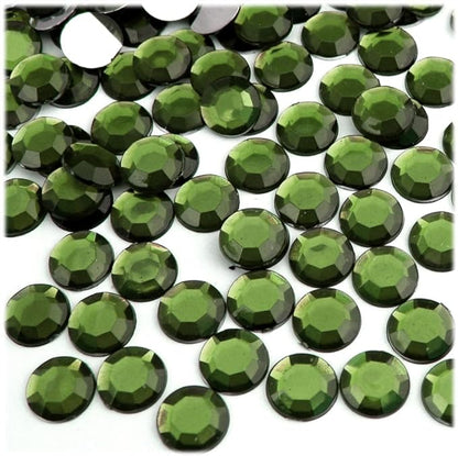 The Crafts Outlet 144pc Rhinestones Round 10mm - Flatback Devil Red Wine