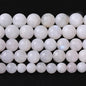 6mm 60pcs Natural Moonstone Stone Beads for Jewelry Making Energy Healing Power Stone Beads DIY Bracelet Necklace Accessories 15"