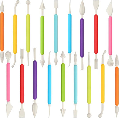 18PCS Clay Sculpting Tools, Double Head Air Dry Clay Carving Tools Kits for Kids and Adults, Sculpting Tools for Clay Sculpey, Modeling Clay Ideal, Air Dry Clay and Shaping