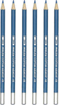 PATIKIL Watercolor Pencil, 6Pcs Water Soluble Pencils for Blending, Coloring, Sketch Drawing, Painting, Blue