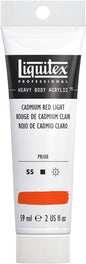 Liquitex Professional Heavy Body Acrylic Paint, 2-oz (59ml) Tube, Cadmium Red Light