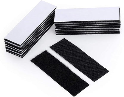 BRAVESHINE Heavy-Weight Hook and Loop Strips with Adhesive - Strong Sticky-Back Fasteners - Double Sided Mounting Tape for Home or Office Use Holds Picture Frame and Tools - 15 Pack 1.2x4 Inch