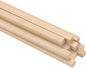 10-Pack Wood Square Dowel Rods, 13/64 x 12 Inch Unfinished Wooden Square Dowel Rod, Hardwood Square Dowel Sticks for Crafts/DIY Projects/Models Making [Wood Color]