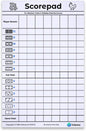 Mexican Train and Chicken Foot Dominoes Score Pad - 100 Scoring Sheets per Scorepad, 8.5 x 5.5 Inches - Score Sheets for Double 12 Domino Sets, White, VO-320