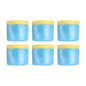 uxcell Pre-Taped Masking Film, 1.8ft x 82ft Plastic Paint Drop Cloth with Medium-Tack Painters Tape for Painting Spraying Protection Blue Film 6Pcs