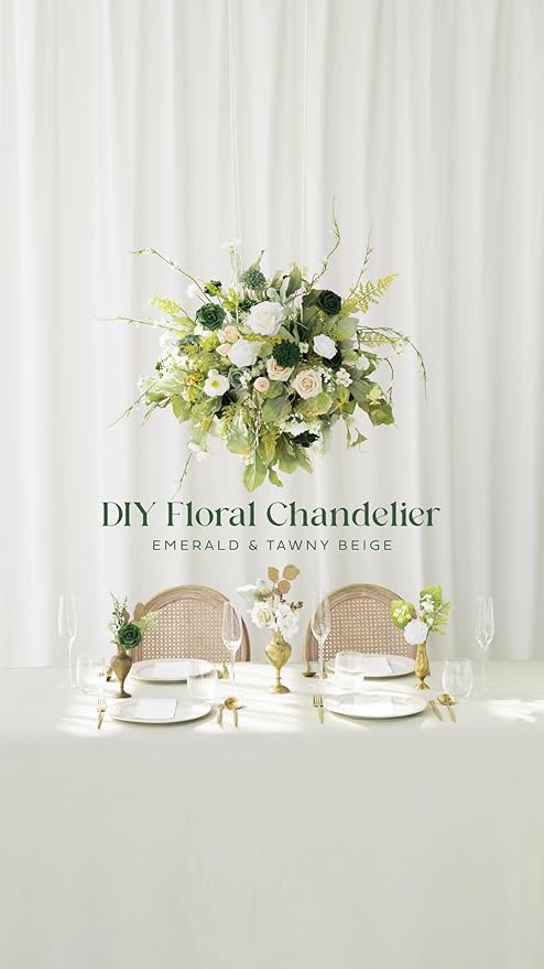 Ling's Moment Elf Green Dahlia Foam Artificial Flowers Real Touch Faux Fake Flower For Home Decor Graduation Baby Shower Decorations Outdoors Party Favors Wedding Gifts Centerpieces Arrangements 25pcs