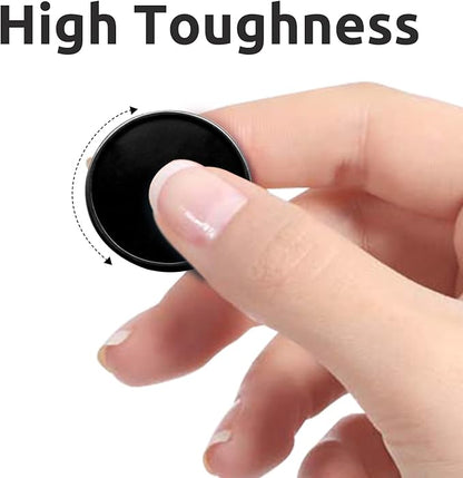 Set of 100 1 Inch Opaque Plastic Learning Counters Mini Poker Chips Game Tokens with Storage Box (1 Inch, Black)