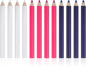 Hpmjz 12Pcs Fabric Tailors Markers for Sewing, Sewing Washable Disappearing Pen 3 Colors Sew Marking Chalk for Fabric Water Soluble Quilting Tracing Tools Dressmakers Embroidery DIY Crafts