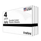 Trotec TroLase | 12"x24"x1/32", 4 Pcs | White/Black | 2 Ply | Modified Acrylic | Laser Engraving Double Color Plastic Sheet | Engraving Blanks for Laser, Saw, Guillotine | Made in USA