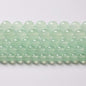 8mm 46pcs Natural Green Jade Chalcedony Beads Energy Healing Power Stone Beads for Jewelry Making Round Loose Beads DIY Bracelet 15" (Green Jade, 8mm)