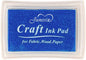 Dark Blue Ink Pad Finger Washable Kids Stamp Ink Pad for Rubber Stamps Paper Scrapbooking