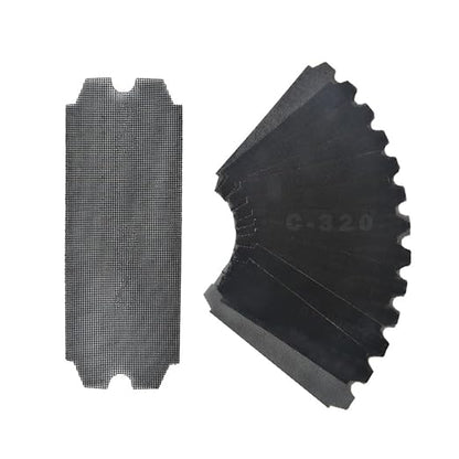 SCOTTCHEN Drywall Sanding Screen Mesh Sheet 4-3/16" x 11-1/4" Grit #320-12pcs